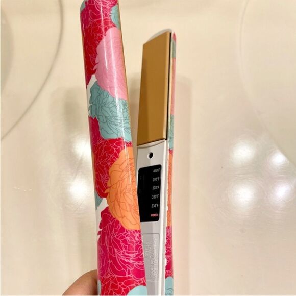 EXCELLENT LIKE NEW CONDITION 1 INCH ULTRA CHI FLORAL FLAT IRON main image 7